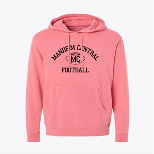 Manheim Central High School Classic Football Pigment-Dyed Hoodie