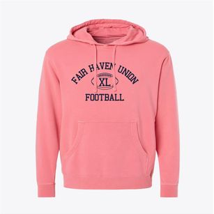 Fair Haven Union High School Classic Football Pigment-Dyed Hoodie