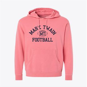 Mark Twain High School Classic Football Pigment-Dyed Hoodie