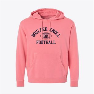 Boulder Knoll Montessori School Classic Football Pigment-Dyed Hoodie