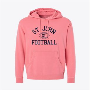 Saint John Catholic School Classic Football Pigment-Dyed Hoodie