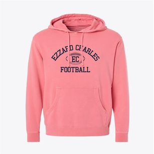 Ezzard Charles Montessori School Classic Football Pigment-Dyed Hoodie