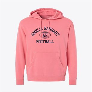 Amelia Earhart School Classic Football Pigment-Dyed Hoodie