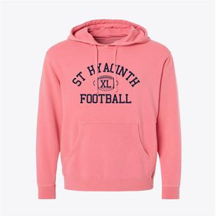 St Hyacinth Parish Classic Football Pigment-Dyed Hoodie