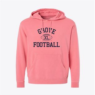Grove Christian School Classic Football Pigment-Dyed Hoodie