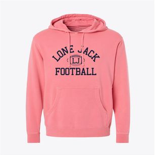 Lone Jack High School Classic Football Pigment-Dyed Hoodie