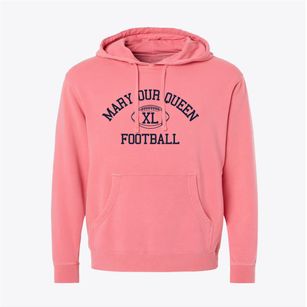 Mary Our Queen Parish Classic Football Pigment-Dyed Hoodie