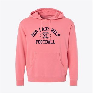 Our Lady Help Of Christians School Classic Football Pigment-Dyed Hoodie