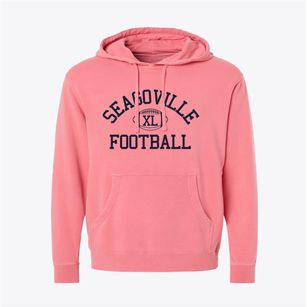 Seagoville High School Classic Football Pigment-Dyed Hoodie
