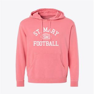 Saint Mary School Classic Football Pigment-Dyed Hoodie