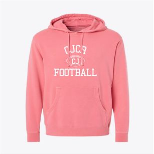 Cranston Johnston Catholic Regional Classic Football Pigment-Dyed Hoodie
