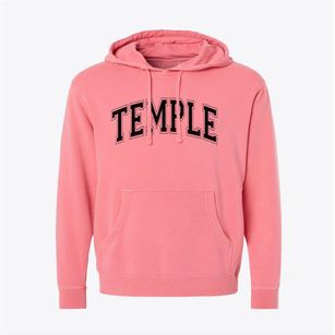 Temple High School Varsity Arch Pigment-Dyed Hoodie