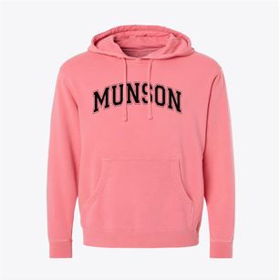 Munson Elementary School Varsity Arch Pigment-Dyed Hoodie