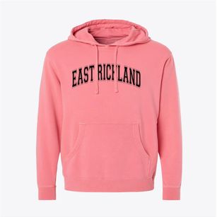 East Richland Elementary School Varsity Arch Pigment-Dyed Hoodie