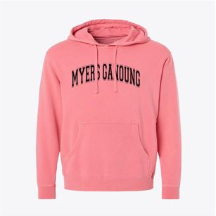 Myers Ganoung Elementary School Varsity Arch Pigment-Dyed Hoodie