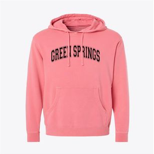 Green Springs Elementary School Varsity Arch Pigment-Dyed Hoodie