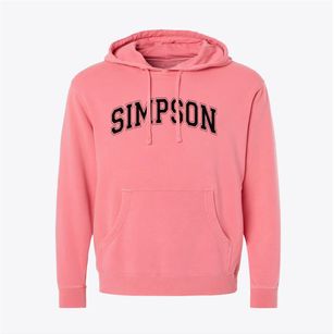 Simpson Elementary School Varsity Arch Pigment-Dyed Hoodie