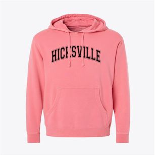 Hicksville Elementary School Varsity Arch Pigment-Dyed Hoodie