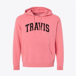 Travis Elementary School Varsity Arch Pigment-Dyed Hoodie