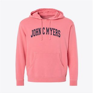 John C Myers Elementary School Varsity Arch Pigment-Dyed Hoodie