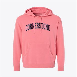 Cornerstone Christian School Varsity Arch Pigment-Dyed Hoodie