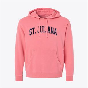 St Juliana Parish Varsity Arch Pigment-Dyed Hoodie