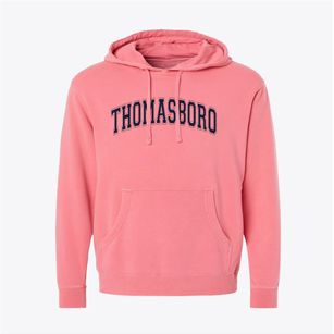 Thomasboro Elementary School Varsity Arch Pigment-Dyed Hoodie