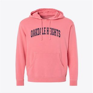 Oakdale Heights Elementary School Varsity Arch Pigment-Dyed Hoodie