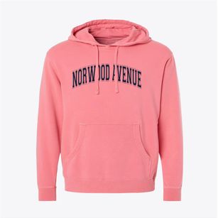 Norwood Avenue Elementary School Varsity Arch Pigment-Dyed Hoodie