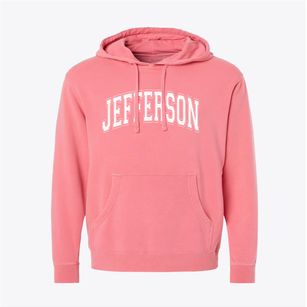 Jefferson Elementary School Varsity Arch Pigment-Dyed Hoodie