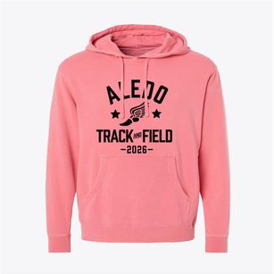 Aledo Primary School Track and Field Pigment-Dyed Hoodie