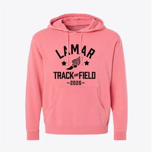 Lamar Middle School Track and Field Pigment-Dyed Hoodie