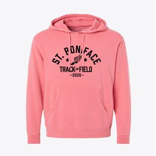 Saint Boniface School Track and Field Pigment-Dyed Hoodie