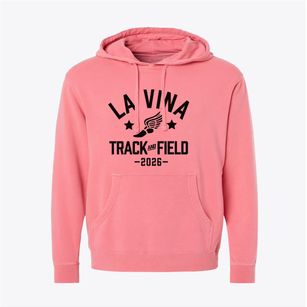 La Vina Middle School Track and Field Pigment-Dyed Hoodie