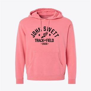 John Swett Alternative Elementary School Track and Field Pigment-Dyed Hoodie