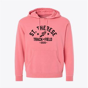Saint Therese School Track and Field Pigment-Dyed Hoodie