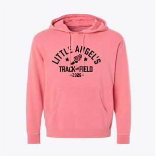 Little Angel's Christian School Track and Field Pigment-Dyed Hoodie