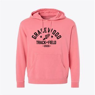 Gracewood Elementary School Track and Field Pigment-Dyed Hoodie