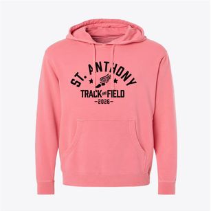 Saint Anthony School Track and Field Pigment-Dyed Hoodie