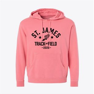 Saint James The Apostle School Track and Field Pigment-Dyed Hoodie