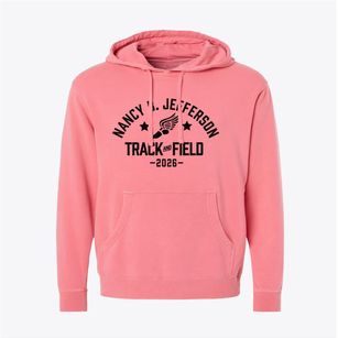 Nancy B. Jefferson Alternative School Track and Field Pigment-Dyed Hoodie