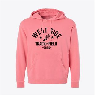 West Side Grade School Track and Field Pigment-Dyed Hoodie