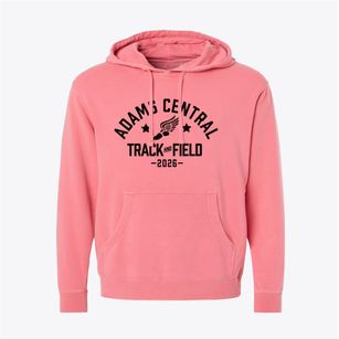 Adams Central Middle School Track and Field Pigment-Dyed Hoodie