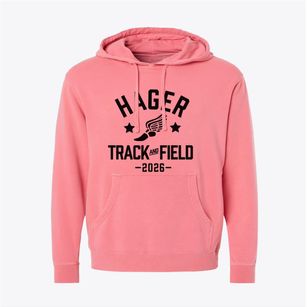 Hager Elementary School Track and Field Pigment-Dyed Hoodie
