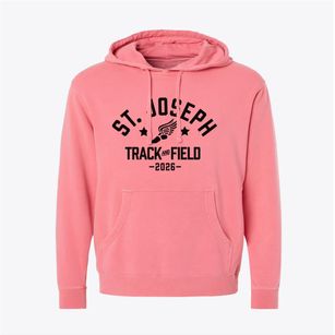 Saint Joseph School Track and Field Pigment-Dyed Hoodie