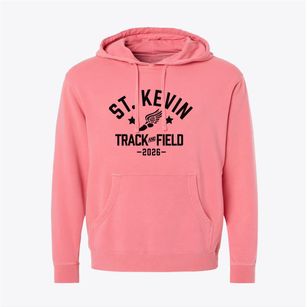 Saint Kevin Elementary School Track and Field Pigment-Dyed Hoodie