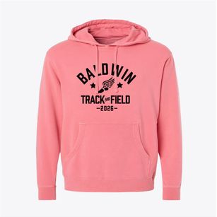 Baldwin Elementary School Track and Field Pigment-Dyed Hoodie