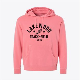 Lakewood Elementary School Track and Field Pigment-Dyed Hoodie