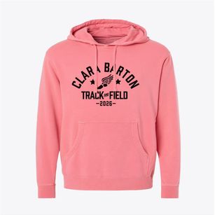 Clara Barton High School Track and Field Pigment-Dyed Hoodie