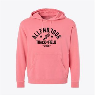 Allenbrook Elementary School Track and Field Pigment-Dyed Hoodie